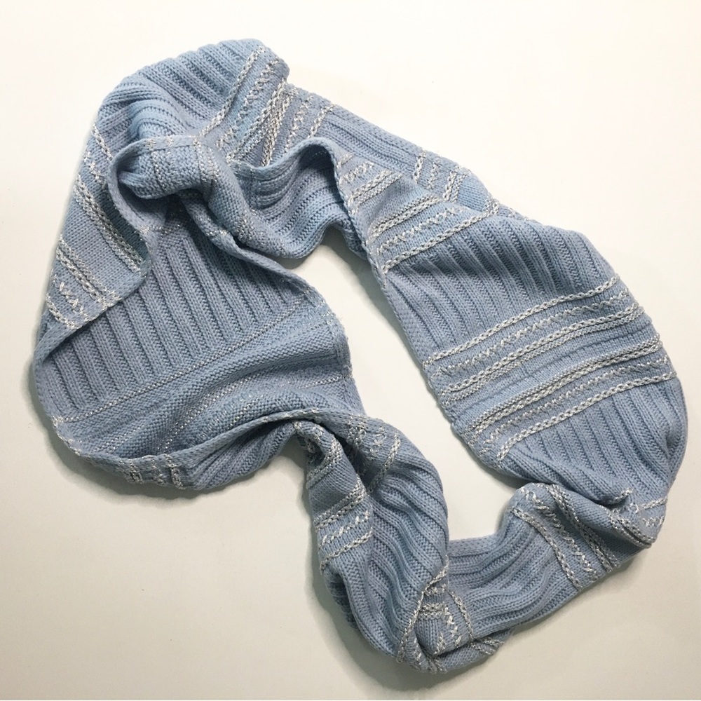 Light Blue Infinity Scarf - Picture 2 of 7